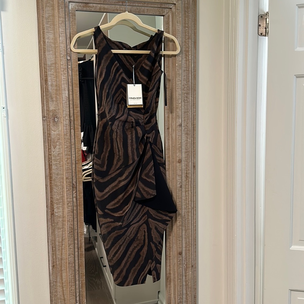Chiara Boni size 2 animal print dress NWT